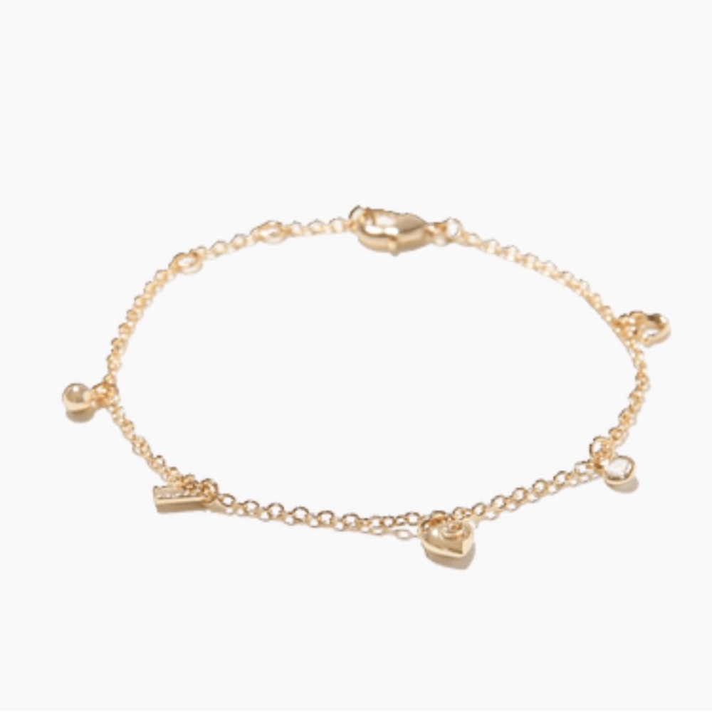 NEW Coach Gold Charm Bracelet